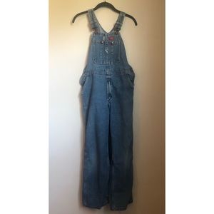 Dickies straight leg denim overalls